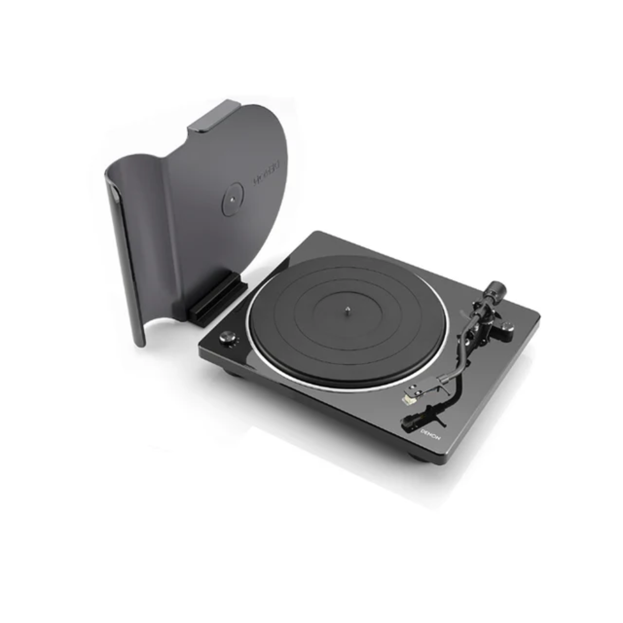 KEF EGG Duo wireless music system Powered Speakers + Denon DP-400F Turntable (Black) (Audiophile Enthusiasts Bundle Pack)