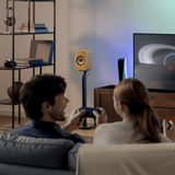 KEF LSX II - Powered/Active Bookshelf Speaker (Pair) (Amber Haze)