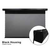 Vividstorm PRO Slimline Tab Tension Ultra short Throw Ambient Light Rejecting Drop Down Motorised Projection Screen 130 Inches