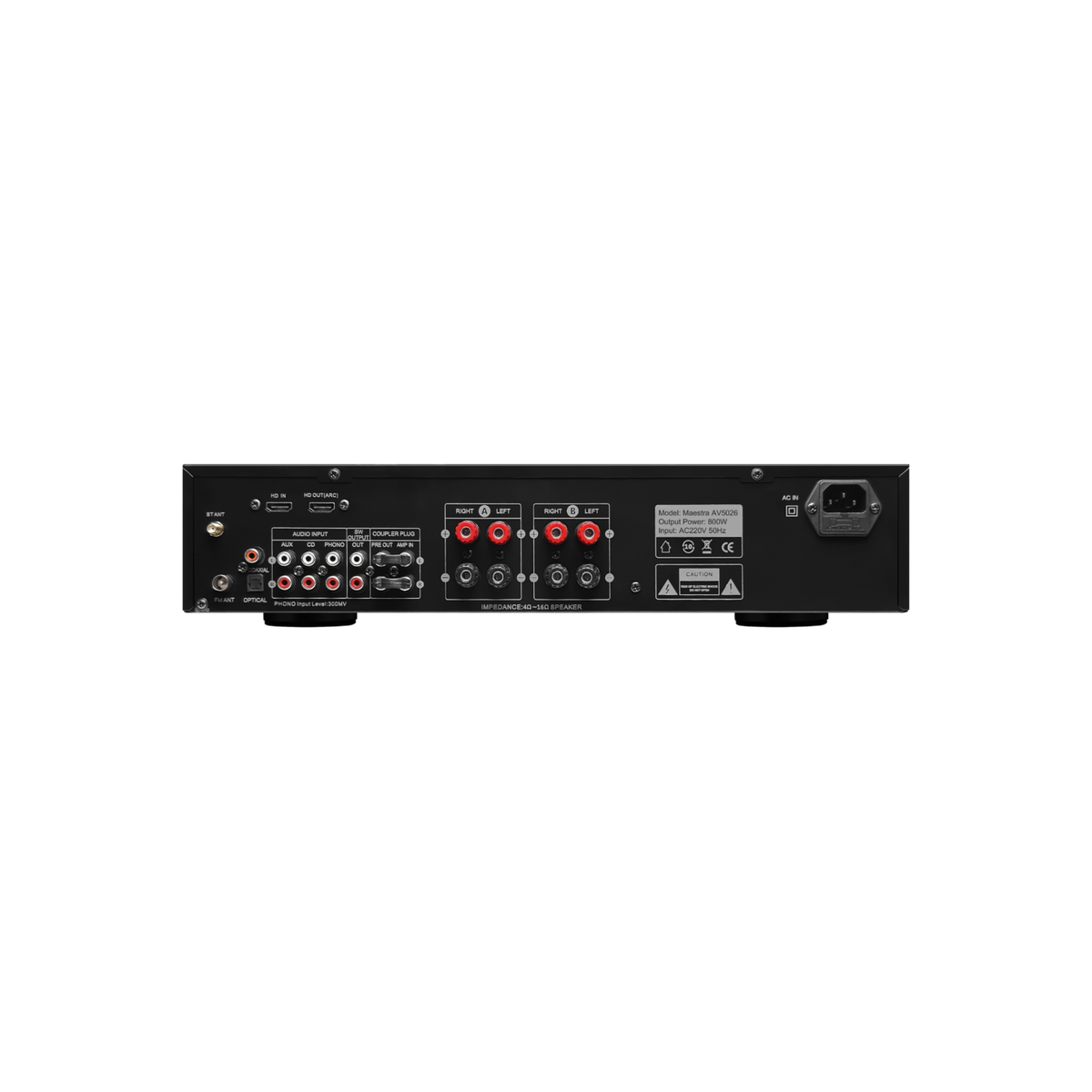 Pure Acoustics Maestra AVZ 5026 - 2.1 Channel Stereo Integrated Amplifier
