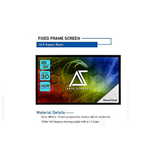 Akia Screens AK-FF120WH2 - 120 Inches CineWhite Fixed Frame Projection Screen (16:9) (8K / 4K Ultra HD 3D Ready HDR Compatible)