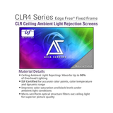 Akia Screens AK-NB115H-CLR4 - 115 Inches CineGrey Ceiling Light Rejection and Ambient Light Rejection Edge Free/Edgeless Fixed Frame Ultra Short Throw Projection Screen