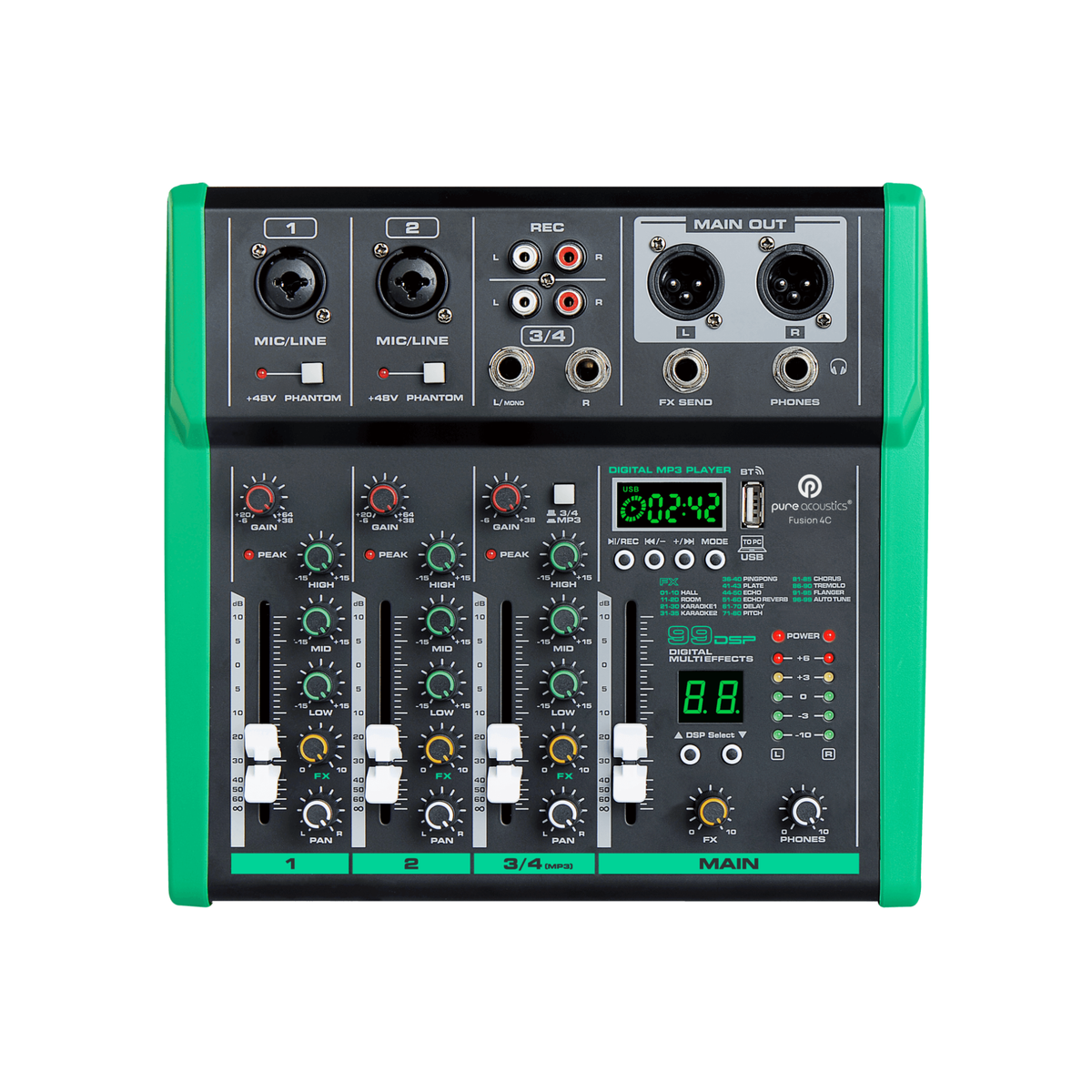 Pure Acoustics Fusion 4C - Compact 4 Channel Audio Mixer