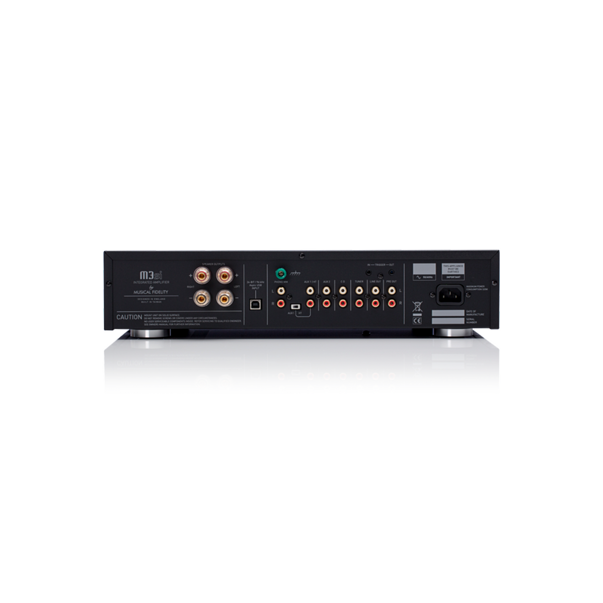 Music Fidelity M3SI Stream - Integrated amplifier with WiiM Mini for streaming add-on (Black)
