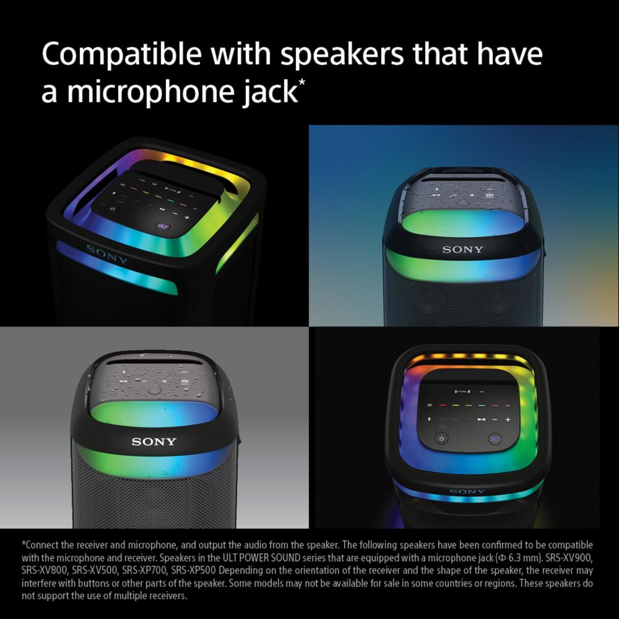 Sony ULTMIC1 Wireless Microphone for Karaoke with 20 Hour Battery (Includes Two Wireless Mics and Receiver) (UOULTMIC1)