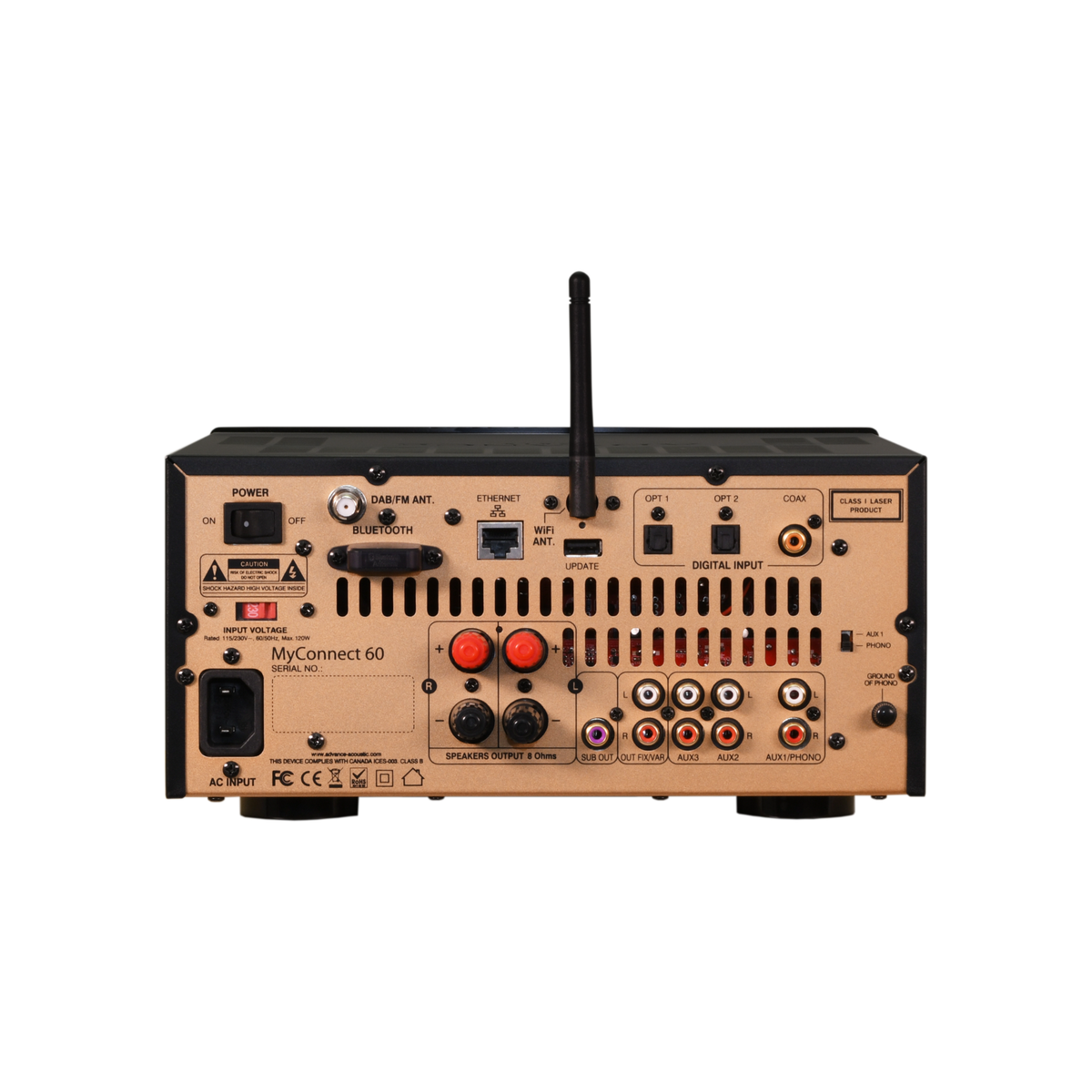 Advance Paris MyConnect 60 –  All-in-One Network CD Receiver & Integrated Stereo Amplifier with Wi-Fi, Bluetooth & DAB