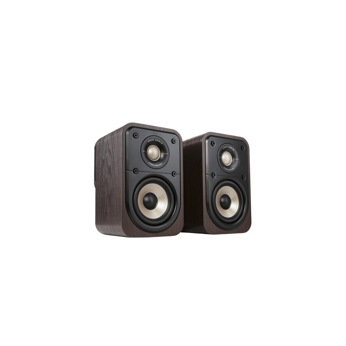 Polk Audio Signature Elite ES10 - Compact Bookshelf Speakers (Pair) (Brown)