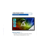 Akia Screens AK-FF135WH2 - 135 Inches CineWhite Fixed Frame Projection Screen (16:9) (8K / 4K Ultra HD 3D Ready HDR Compatible)