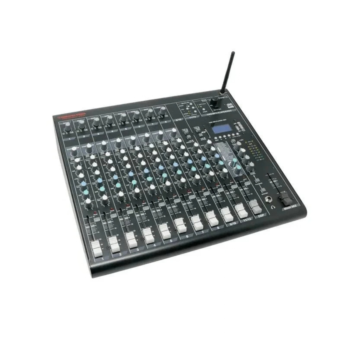 Cerwin Vega CVM-12 - 12-Channel Mixer with Bluetooth (Mixer for DJs and artists)