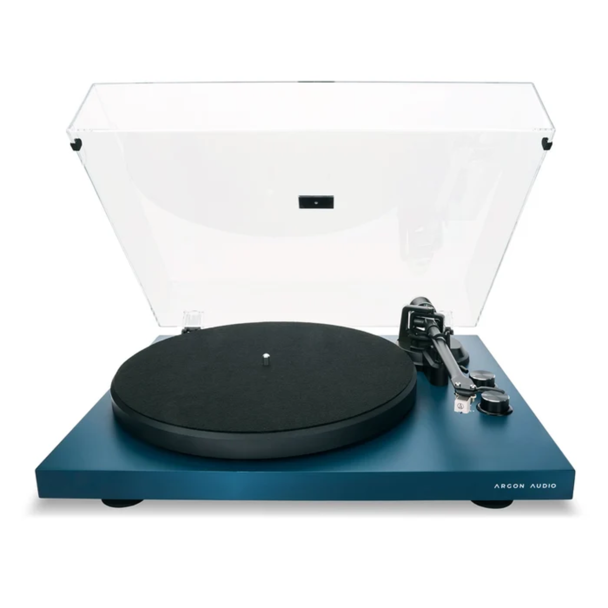 Argon Audio TT MK2 - Manual Belt Drive Turntable (Atlantic Blue, Lacquer)