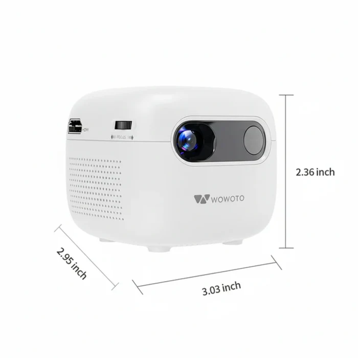 Wowoto Q8 - Portable Smart Android Projector With Built-in Battery