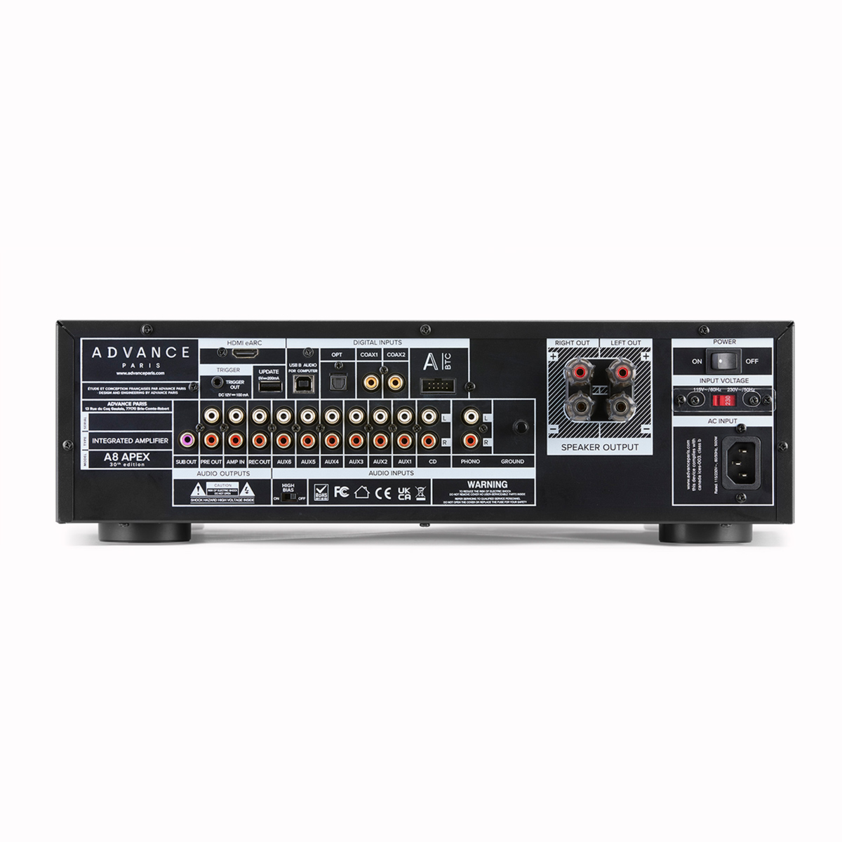Advance Paris A8 APEX - Hybrid Tube Integrated Stereo Amplifier