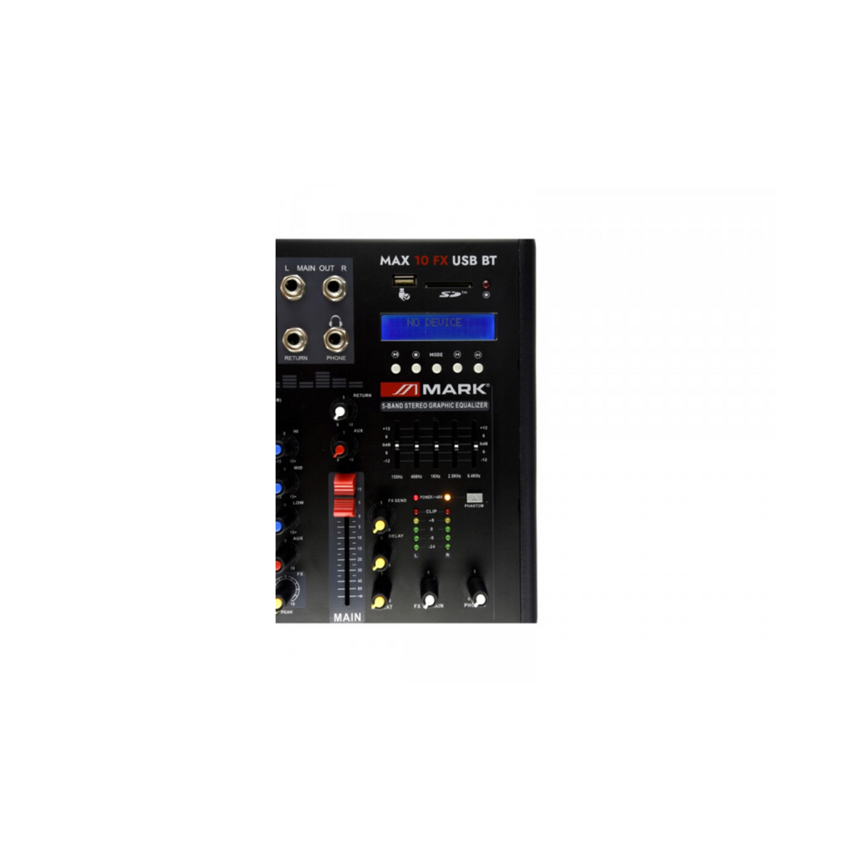Mark MAX 10 FX USB BT Mixer - 10 Channel Mixer With Bluetooth