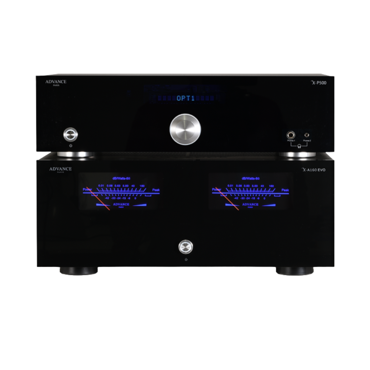 Advance Paris X-A160 EVO - 160W Stereo Power Amplifier with XLR & VU Meters
