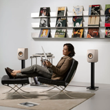 Kef LS50 META Bookshelf Speaker (Pair) (Sand Shell)