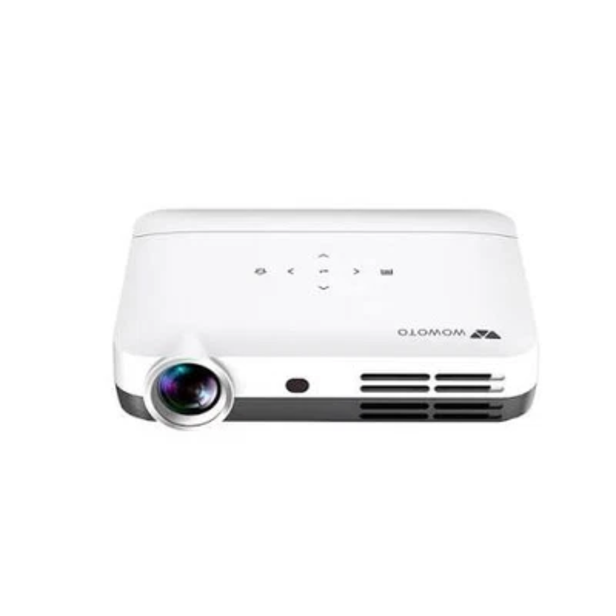 Wowoto H10S - Smart Portable Projector with Android TV, Native 1080P Full HD, Auto Focus, Wi-Fi 6 & Bluetooth