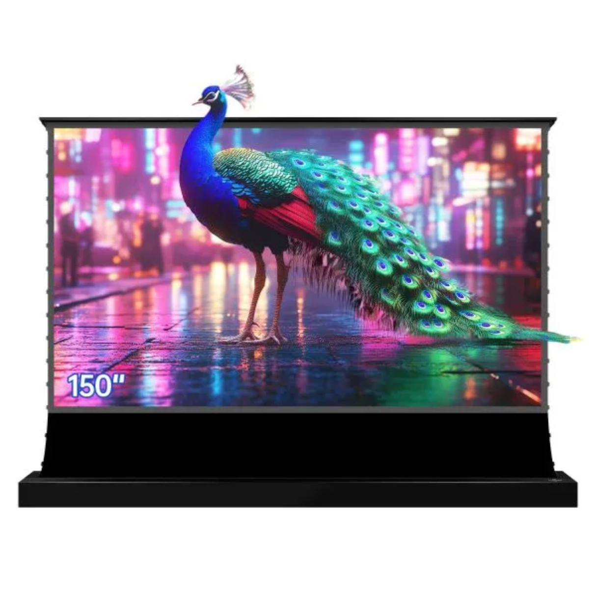 Vividstorm S Lite Hyper - 150 Inches Motorised Tension Floor Rising Lenticular ALR Projector Screen