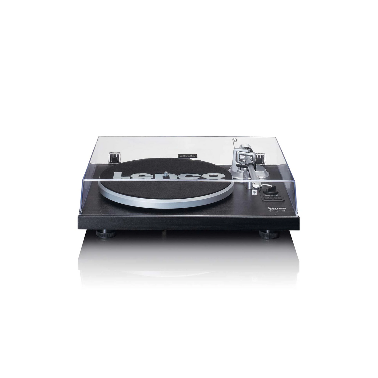 Lenco LS-500BK - Record player with built-in amplifier and Bluetooth plus Bookshelf Speakers (Black)