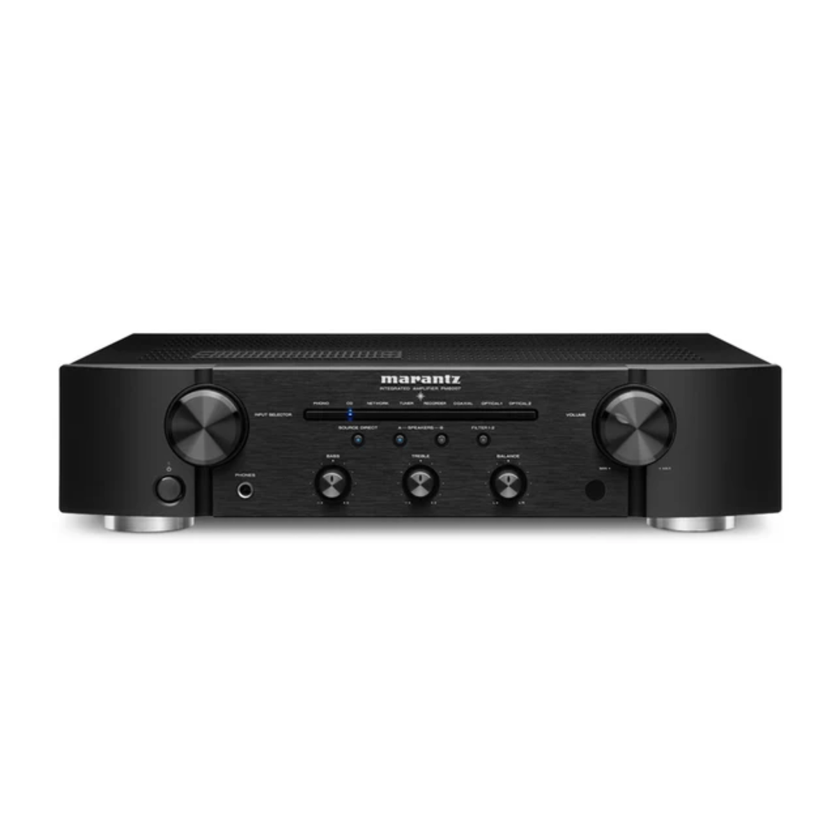 Marantz PM6007 Stereo Amplifier (Black) + Q Acoustics 3040C - 2-Way Floorstanding Speakers (Oak) (Stereo Bundle Package)