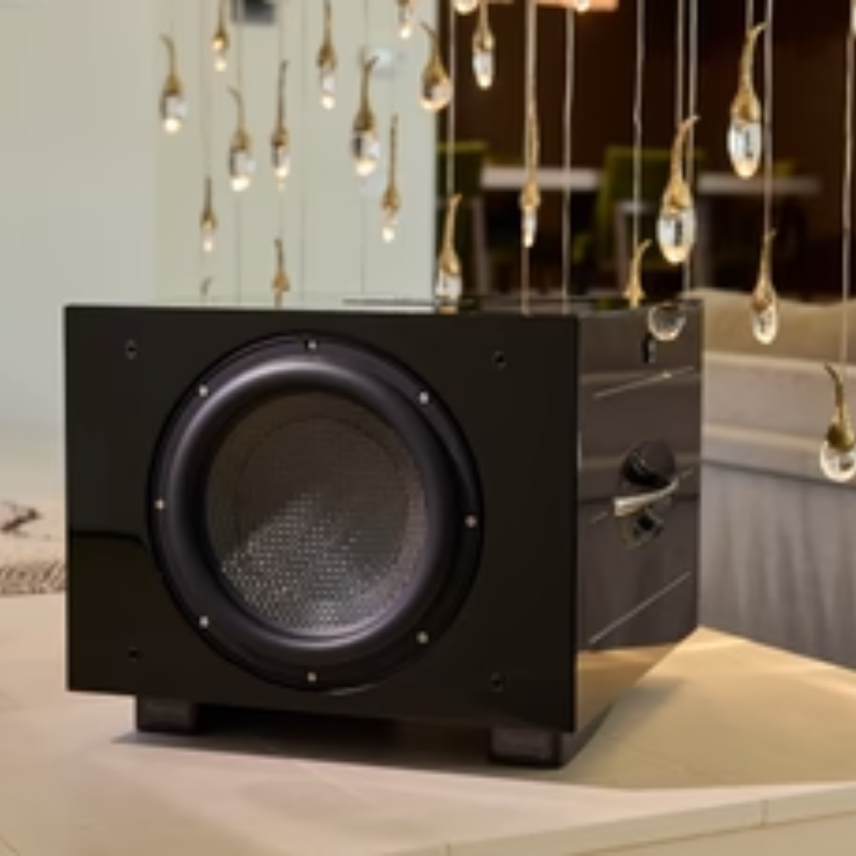 REL Carbon Special Black Label - 12 Inches Active Subwoofer with 12'' Carbon Passive Radiator