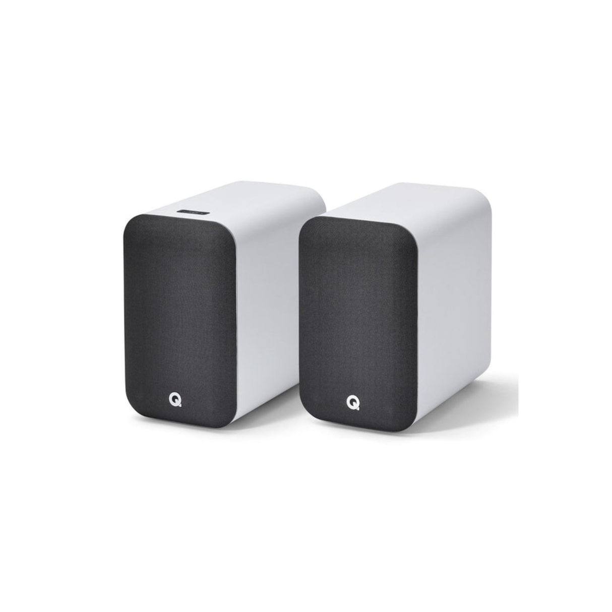 Q Acoustics M20 Wireless Powered Speakers (White) + Argon Audio TT MK2 Record Player (Stereo Bundle Package)