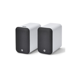 Q Acoustics M20 Wireless Powered Speakers (White) + Argon Audio TT MK2 Record Player (Stereo Bundle Package)