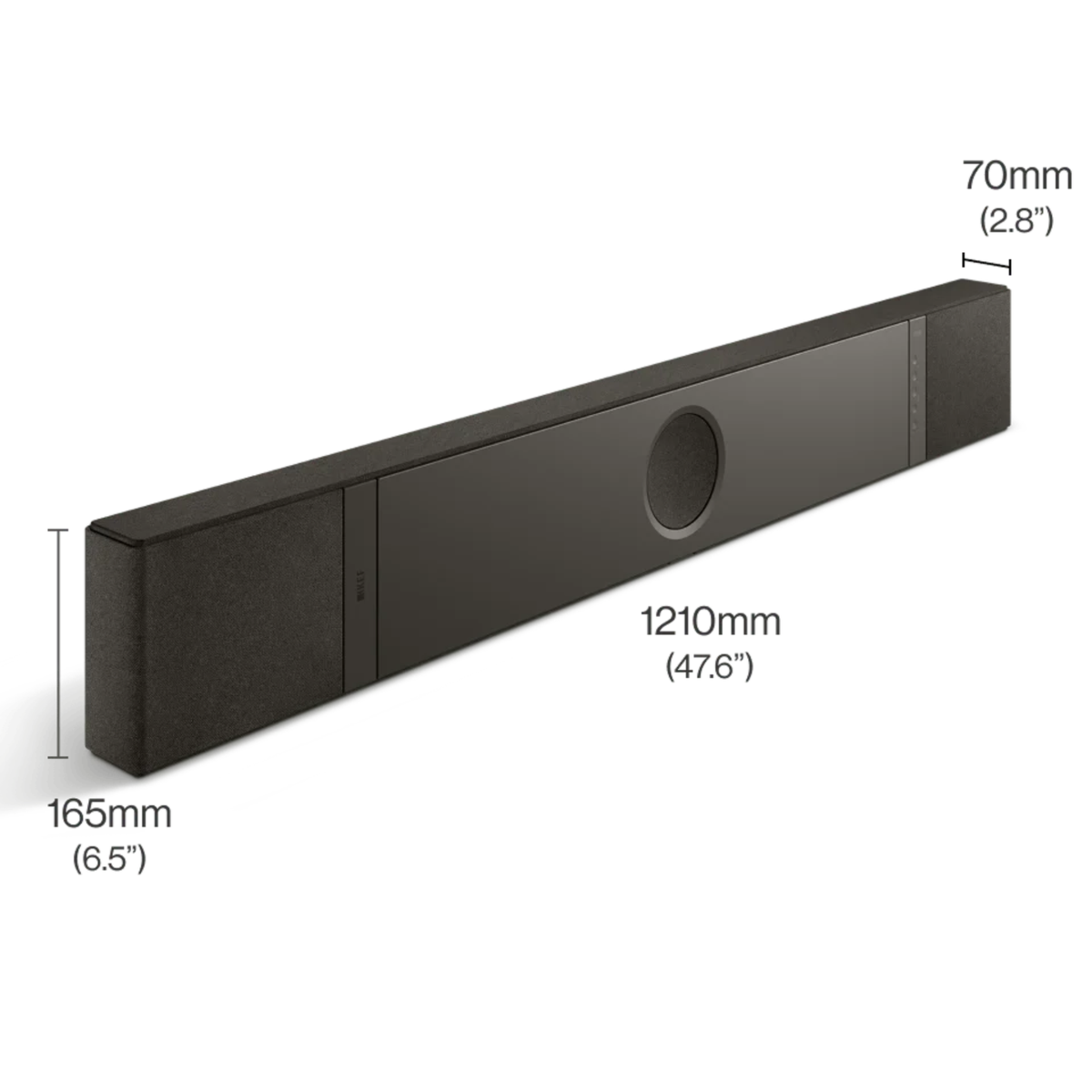 KEF XIO Soundbar - 5.1.2 Dolby Atmos Spatial Audio Soundbar (Slate Black)