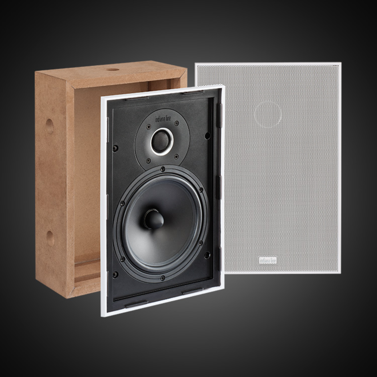 Indiana Line Tesi Q - In-Wall Speaker 2-Way Speakers (Pair)
