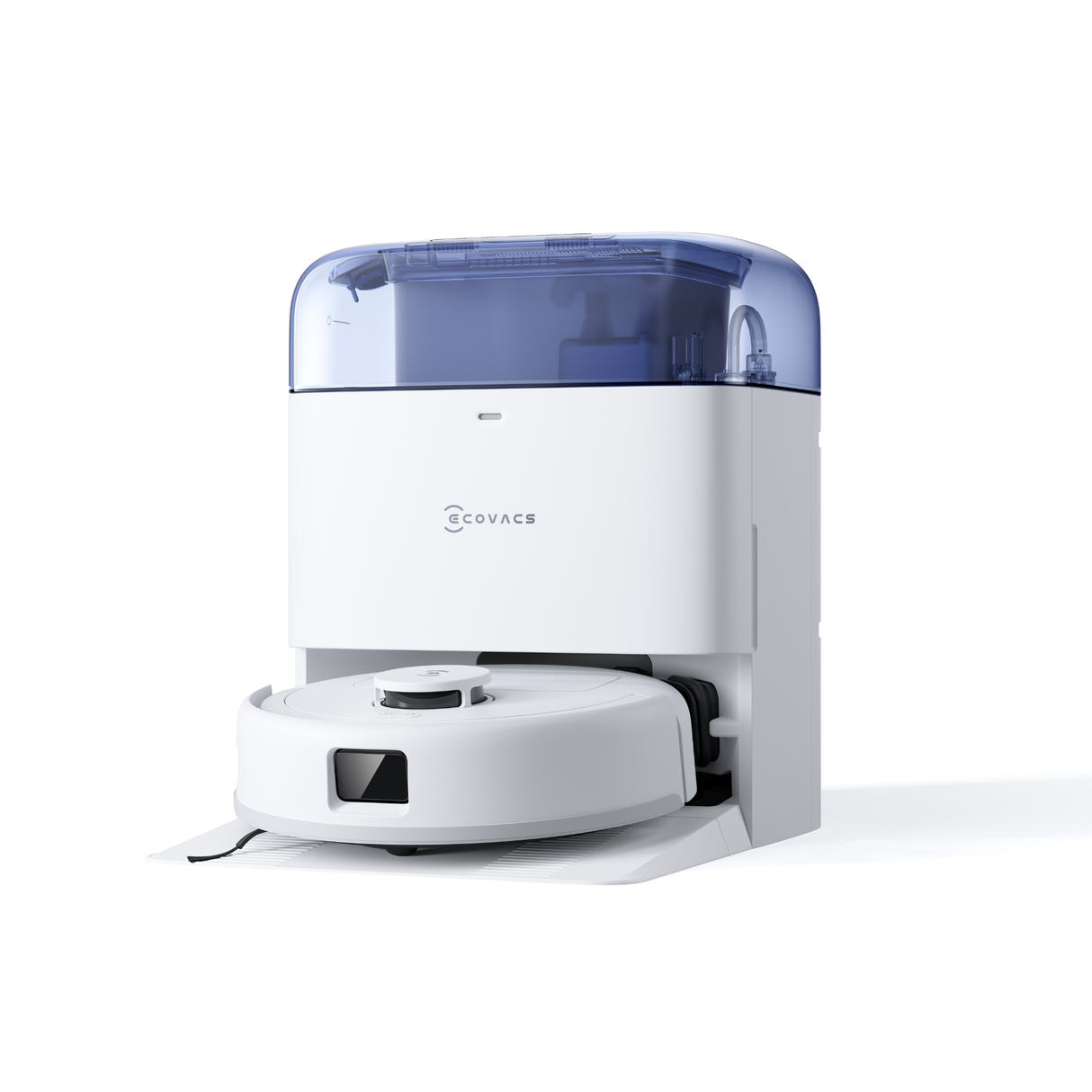 Ecovacs DEEBOT Mini Omni - 2 in 1 Robot Vacuum Cleaner (9000 Pa, Self-Emptying Omni Station, ZeroTangle 2.0, TrueMapping 2.0, 45℃ Hot Air Drying, Deep Mopping, One-Touch Self-Cleaning)
