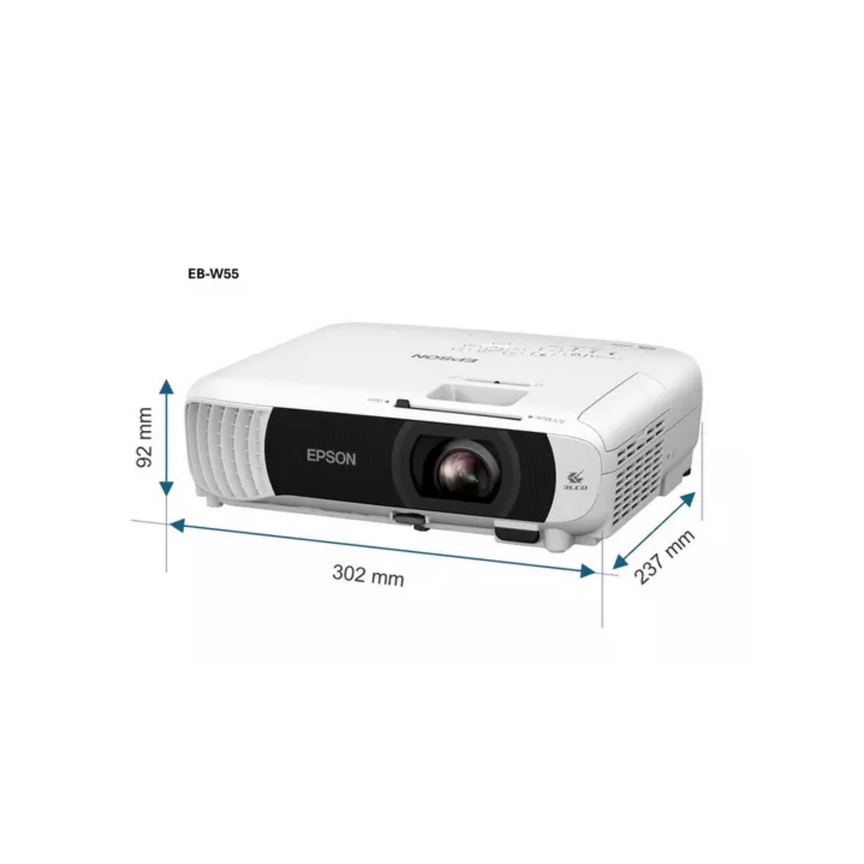 Epson EB-W55 - 4000 Lumens WXGA Full HD 3LCD Projector (With Built-In Wifi)