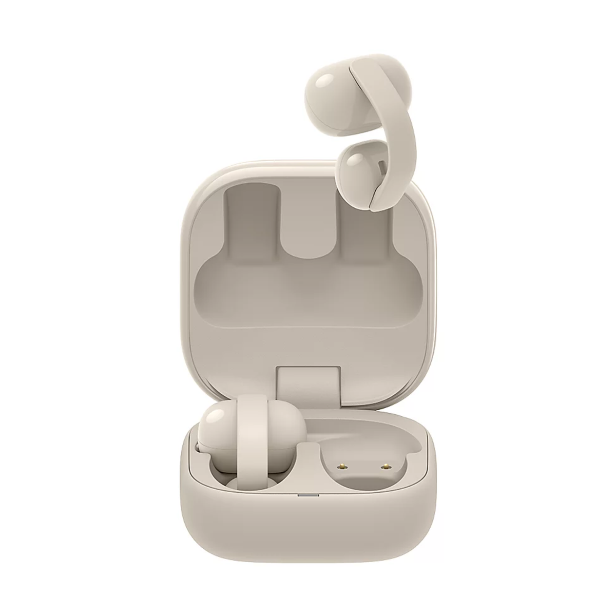 Sony WF-LC900 - LinkBuds Clip Open Ear Truly Wireless Earbuds Water Resistant, Up to 37 Hrs of Playback (Greige)