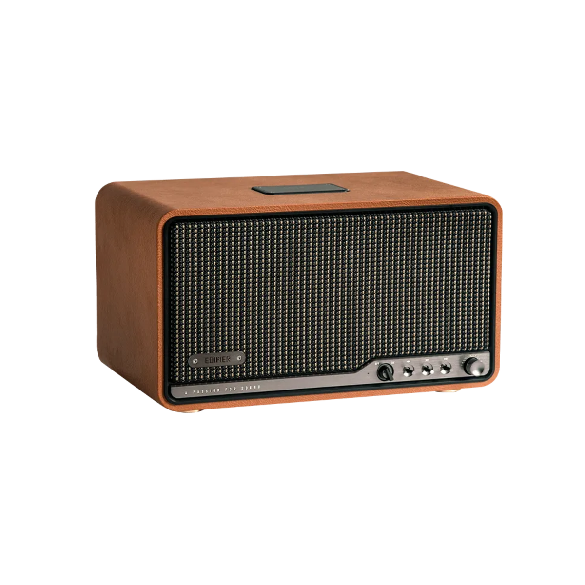 Edifier S300 Tabletop Bluetooth Wireless Speaker With USB, Airplay 2, Bluetooth (Brown)