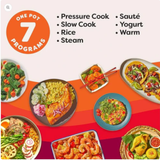Instant Pot Duo 6QT(5.7L) 7-in-1 Electric Pressure Cooker, Multi Pot, SS304 Stainless Steel Inner Pot, Slow Cook, Rice Cooker, Steamer, Sauté, Yogurt Maker & Keep Warm