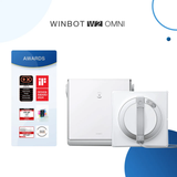 Ecovacs Winbot W2 Pro Omni - Portable Window Cleaning Robot,Intelligent Cleaning with Three-Nozzle Wide-Angle Spray Technology,Win SLAM 4.0 Path Planning,Deep Edge Cleaning,5500Pa Suction Power