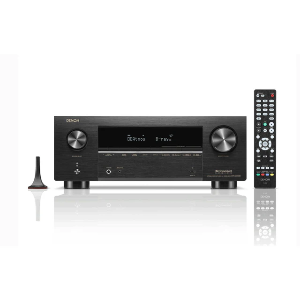 Denon AVCX-3800H 8K AV Receiver + Taga TAV-607 Speaker Package + Taga TSW-90 Subwoofer + Taga TCW-190R In-Ceiling Speakers (2 Pair) 5.1.4 Home Theatre Bundle