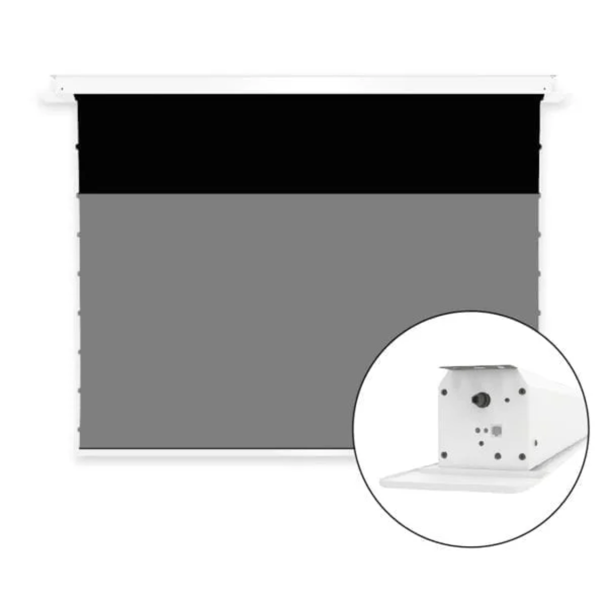 Vividstorm Phantom Recessed 100 Inches In-Ceiling Motorised Tension Obsidian Ultra Short Throw ALR Projector Screen