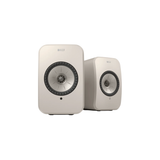 KEF LSX II LT Wireless Streaming Powered/Active Bookshelf Speaker (Pair) (Stone White)