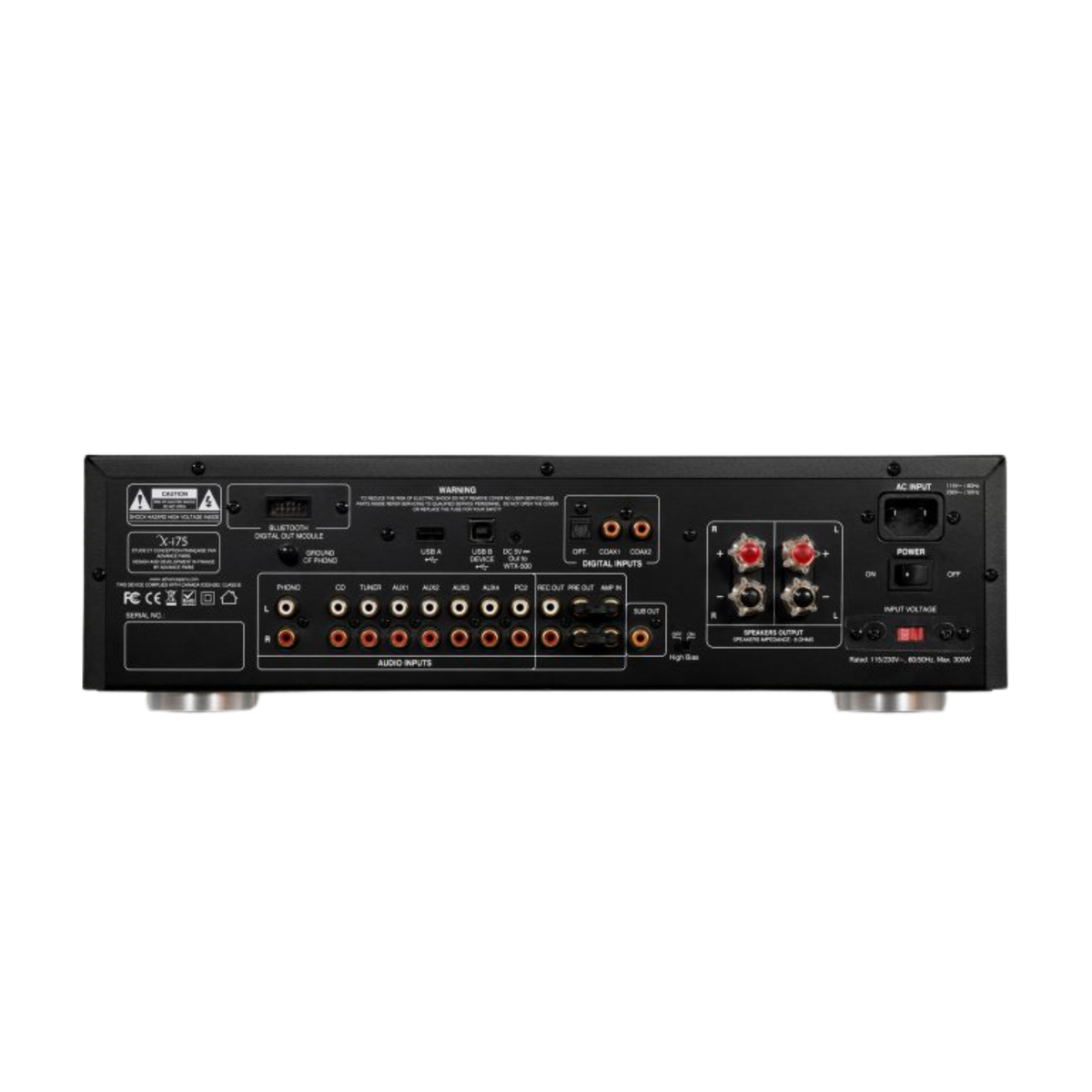 Advance Paris X-i75 - 75W Integrated Stereo Amplifier with Phono & Digital Inputs