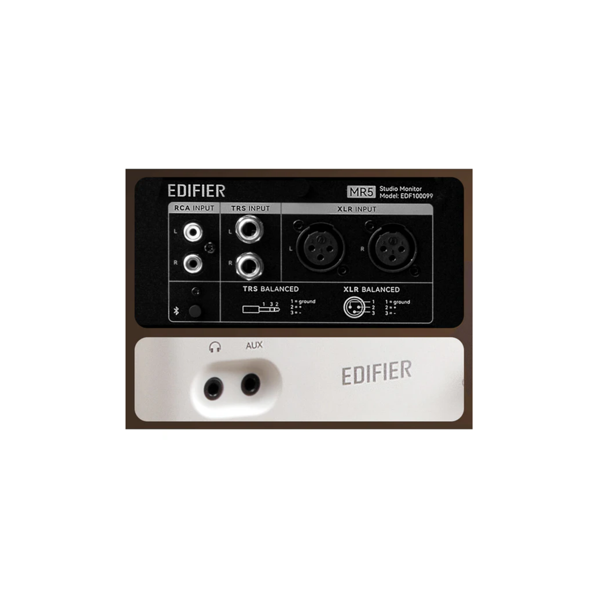Edifier MR5 - Tri-Amped 110 Watts 5 Inches Wireless Powered Studio Monitor Bookshelf Speaker (Black) (Pair)
