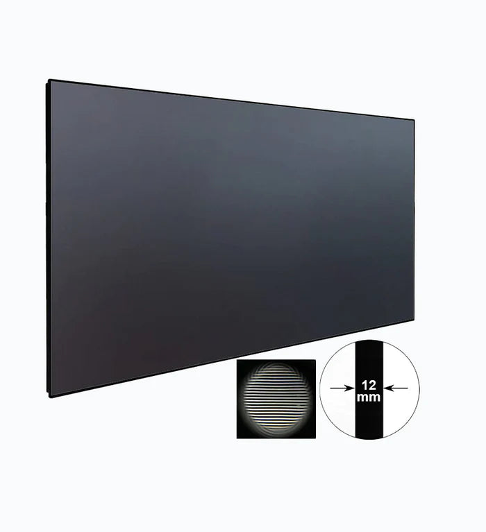 Klara CrystalEdge Series CE-120G - 120 Inches 4K UHD Ultra Slim Grey ALR Ultra Short Throw Fixed Frame Projection Screen (16:9)
