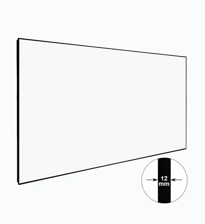 Klara InfiniteView Series IV-150W- 150 Inches 4K UHD Ultra Slim Matte White Fixed Frame Projection Screen (16:9)