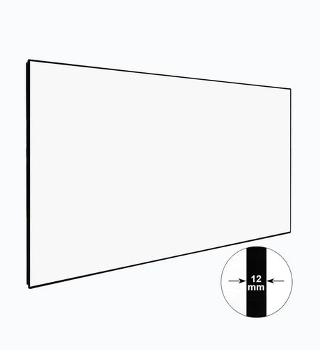 Klara InfiniteView Series IV-133W - 133 Inches 4K UHD Ultra Slim Matte White Fixed Frame Projection Screen (16:9)