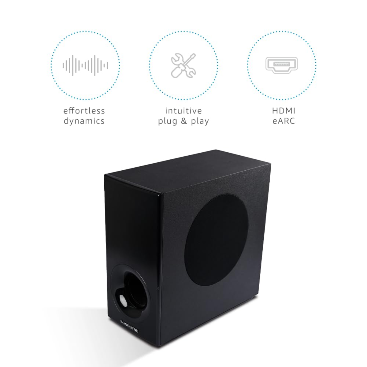 Sonodyne SAMA 7000 Dolby Atmos Soundbar with Wireless Subwoofer, 850W, 5.1.2 Channel with Up-Firing Atmos Height Speakers