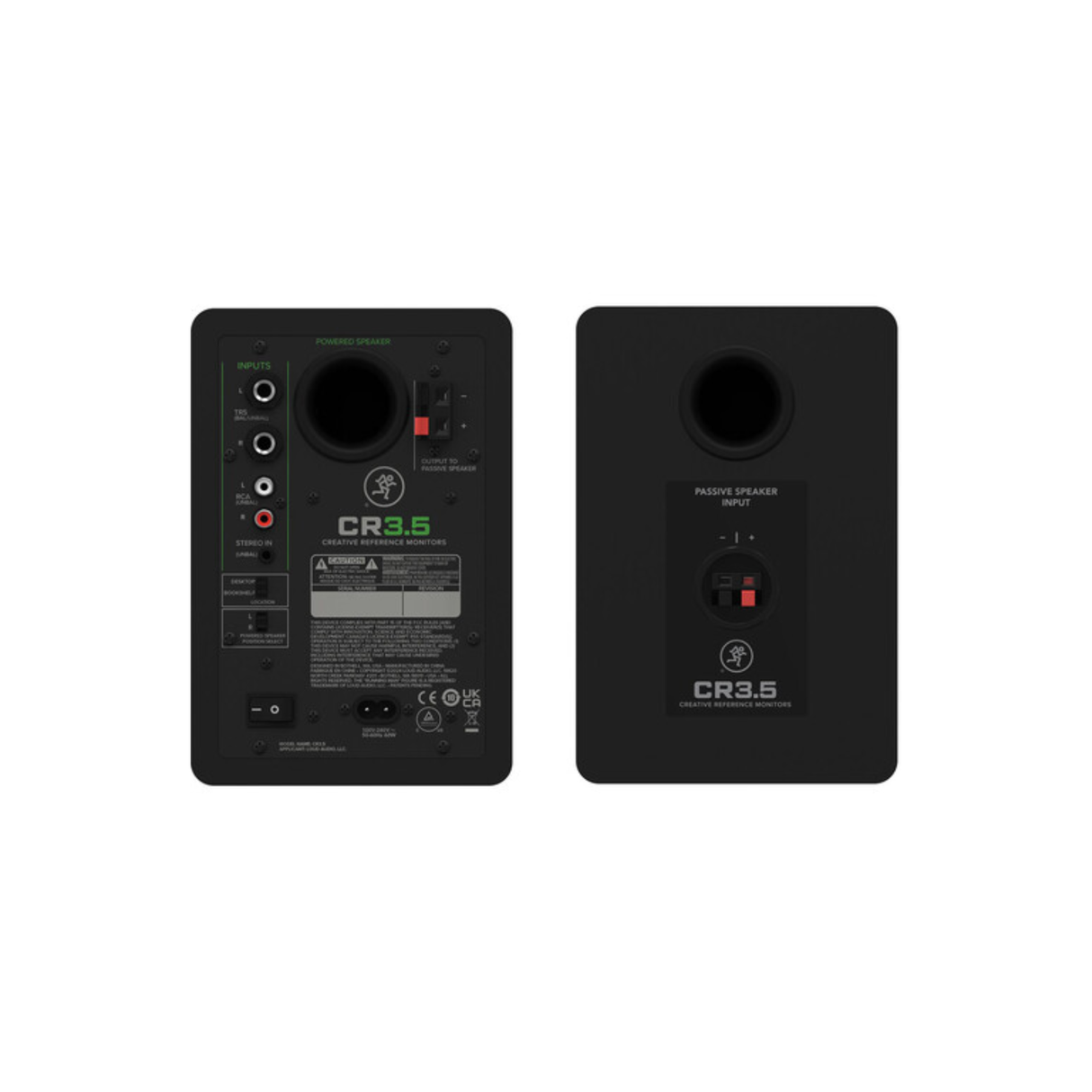 Mackie CR3.5 - 3.5 Inches Powered Studio Monitor Speaker (Pair) (Black)