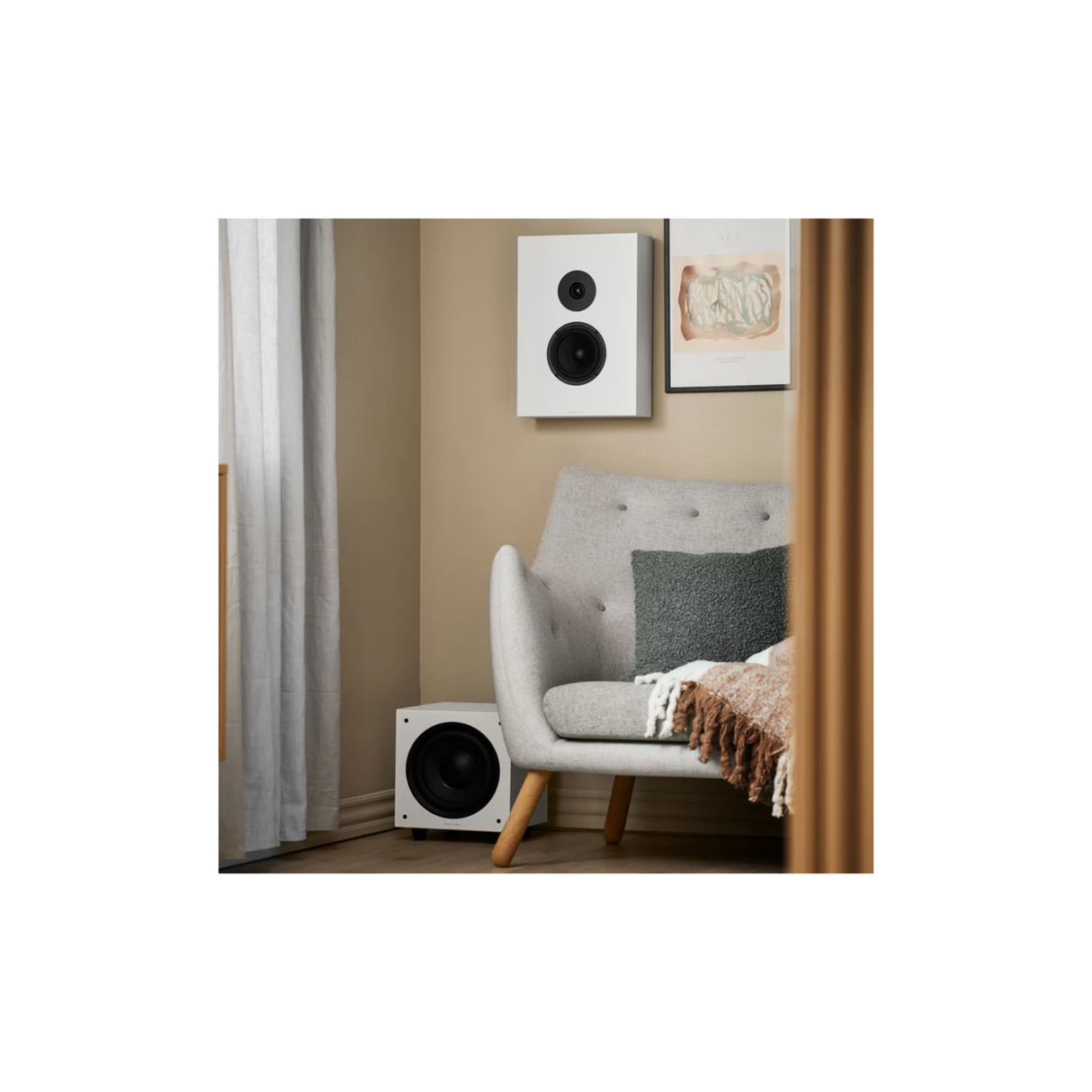 Argon Audio Forus 5 Wall - On-Wall Speaker (Pair) (Black)