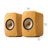 KEF LSX II - Powered/Active Bookshelf Speaker (Pair) (Amber Haze)