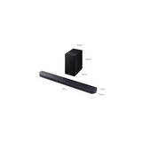 Samsung HW-Q600F Soundbar - 3.1.2 Channel Dolby Atmos Soundbar with wireless Subwoofer 380W