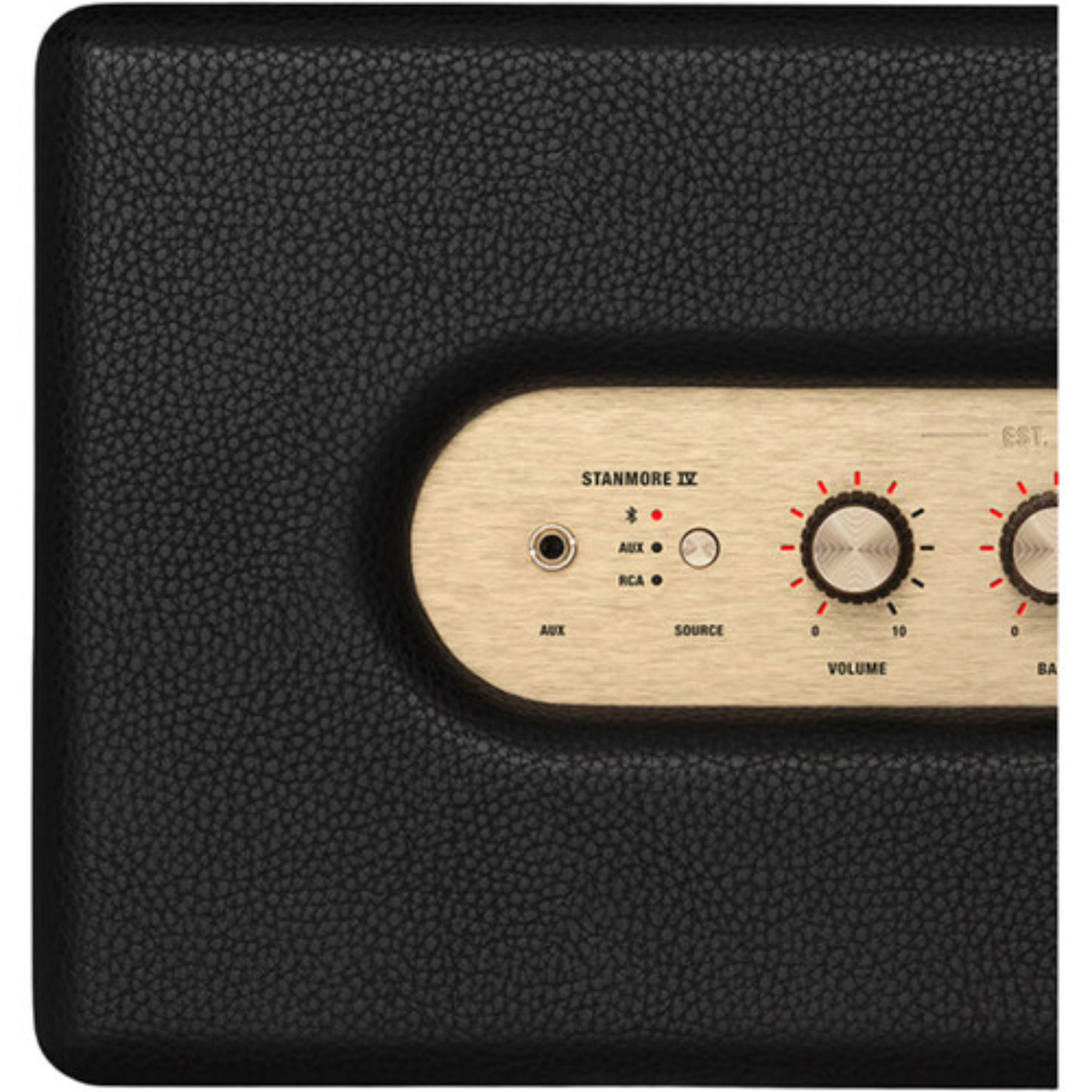 Marshall Stanmore IV Wired Connectivity Bluetooth Speaker with Auracast & RCA or 3.5mm Input (Black)