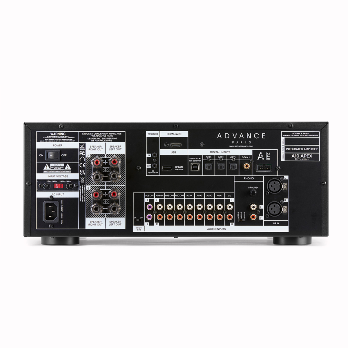 Advance Paris A10 APEX - Hybrid Tube Integrated Stereo Amplifier