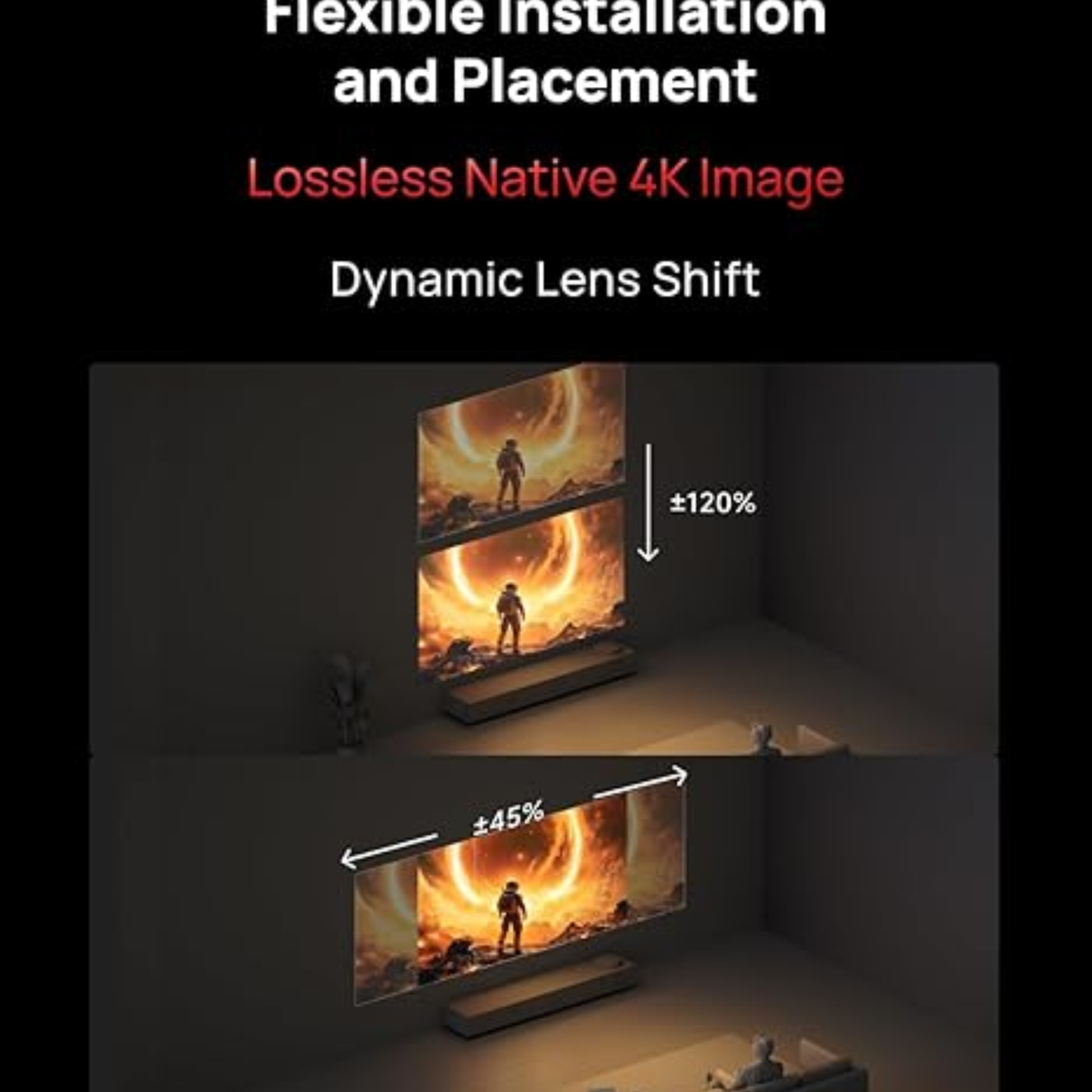 XGIMI Horizon 20 Pro - 4K UHD Android Smart Triple Laser Projector With IMAX Enhanced, 4100 ISO Lumens